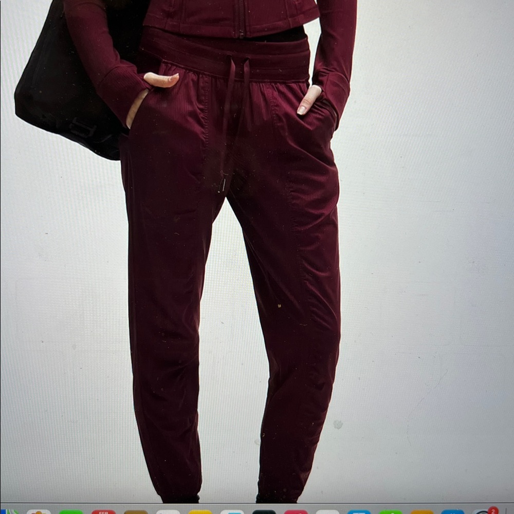 Lululemon dance pant burgundy Jogger Pants